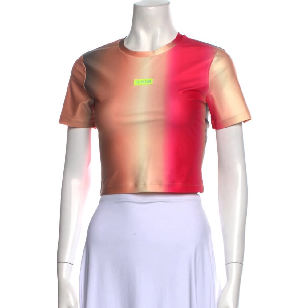 P.E NATION  Crew Neck Crop Top